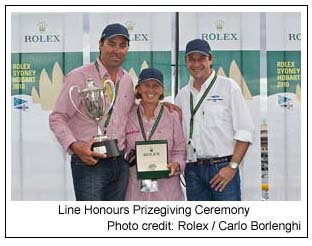 Line Honours Prizegiving Ceremony, Photo credit: Rolex / Carlo Borlenghi